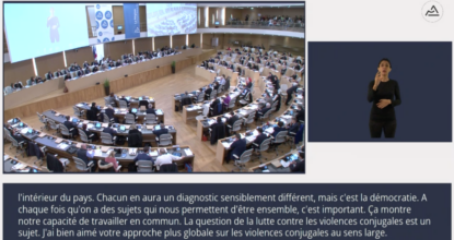 La Session Plénière Du Conseil Régional Auvergne-Rhône-Alpes Du 19 Décembre 2019, Sous-titrée En Direct Par Le Messageur