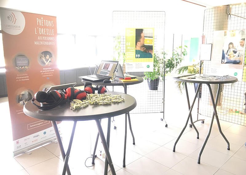 Prestation de sensibilisation au handicap auditif par Le Messageur