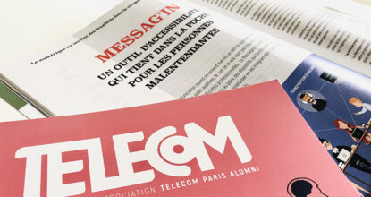 Article Sur L'application Messag'in Paru Dans La Revue Telecom De L'association Telecom Paris Alumni