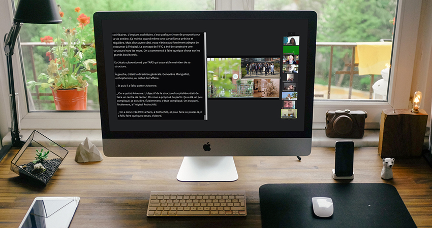 Sous-titrage d'un événement en visioconférence pour le départ en retraite du Professeur Bruno Frachet