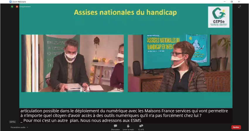 Sous titrage du web colloque 100% digital de Gepso