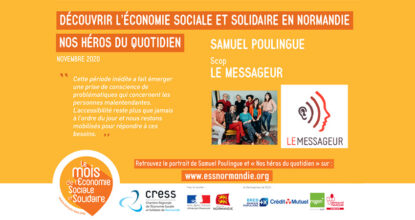 "Nos Héros Du Quotidien" : Portraits D'acteurs De L'économie Sociale Et Solidaire Publiés Par La CRESS Normandie - L'équipe De La Scop Le Messageur à L'honneur