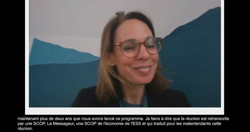 Le sous-titrage en anglais et en français du 5e comité stratégique d'ESS 2024