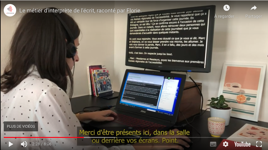 Le métier d'interprète de l'écrit, raconté par Florie