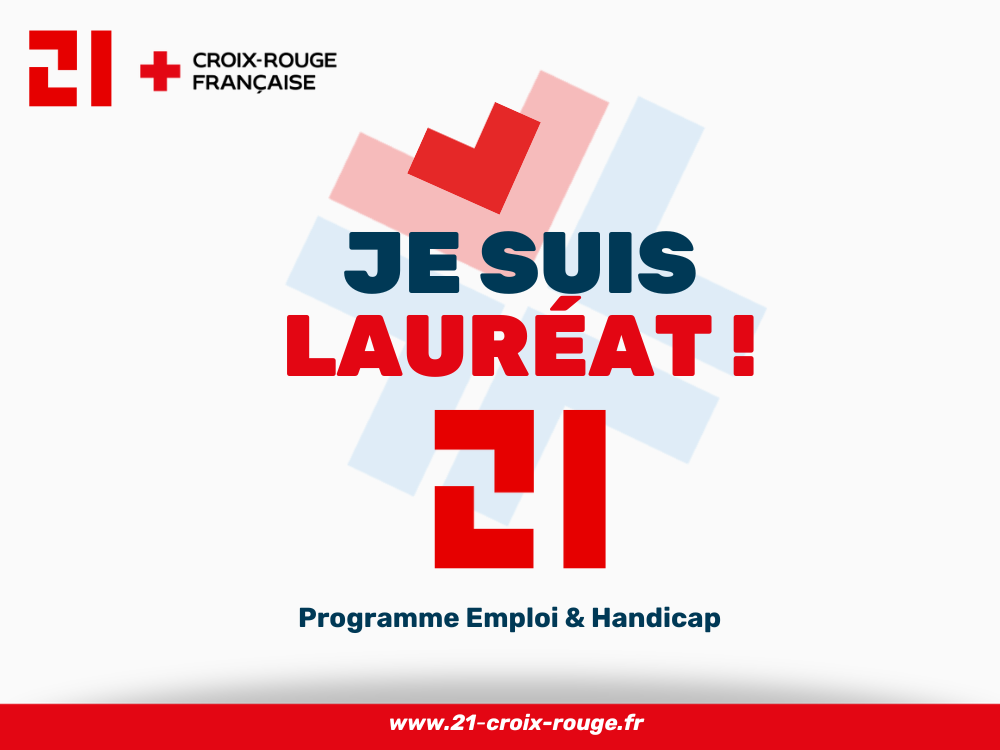 Affiche qui indique "Je suis lauréat ! 21 "