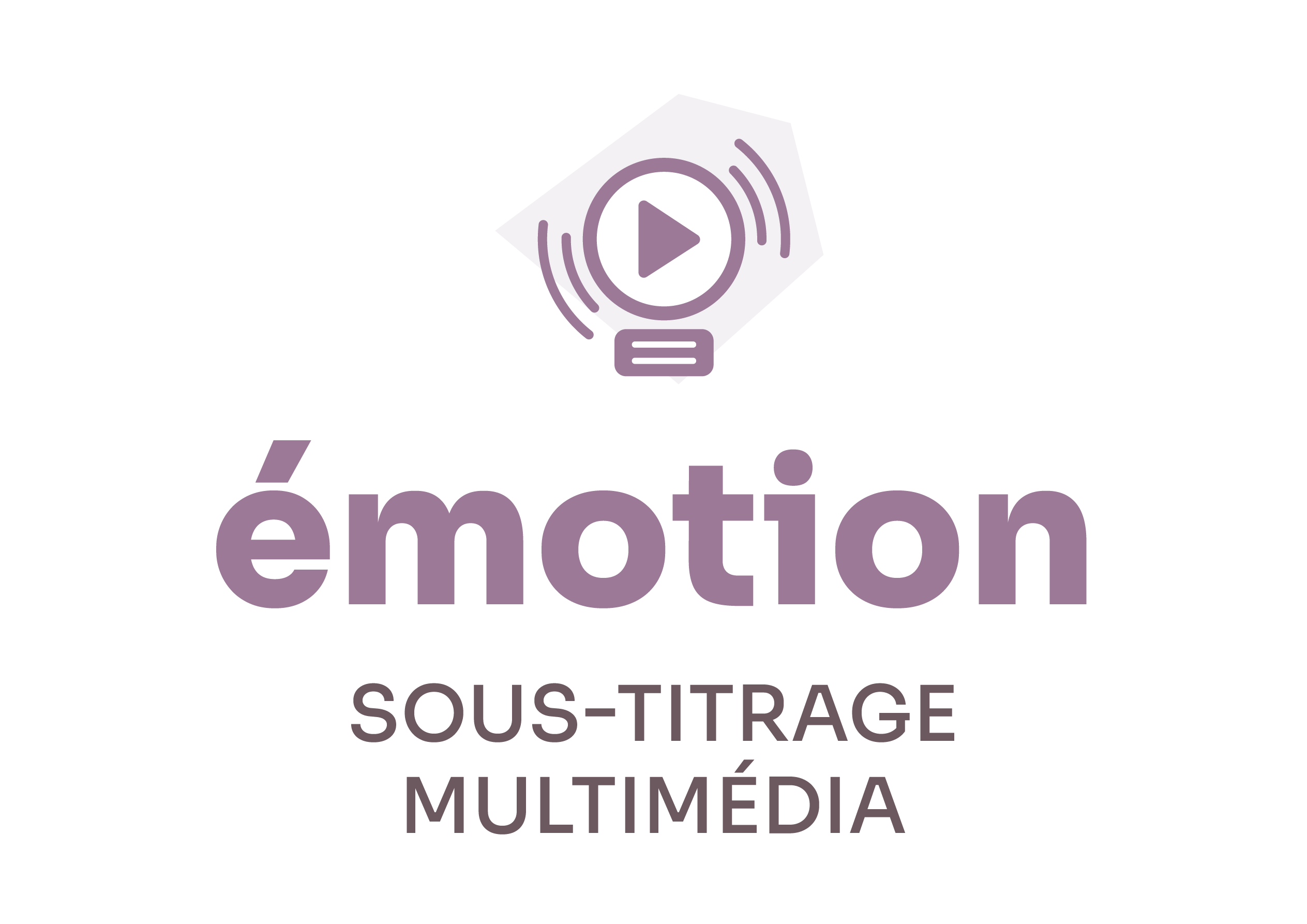 Logo de la gamme émotion, dédiée au sous-titrage multimédia